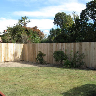 Classic timber fence