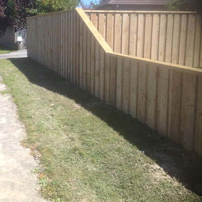 Classic timber fence