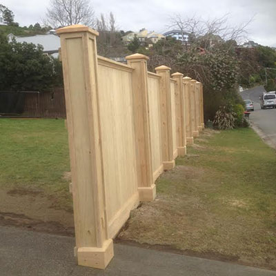 Classic timber fence