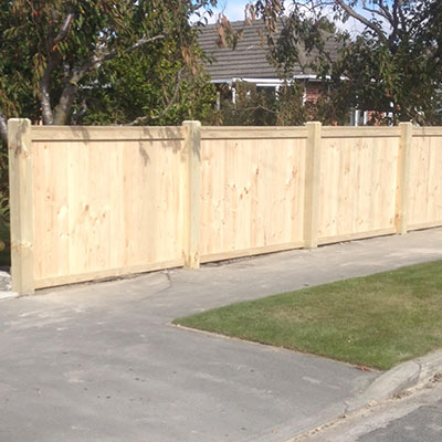 Classic timber fence