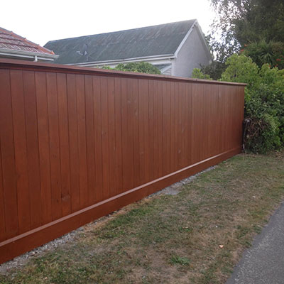 Classic timber fence